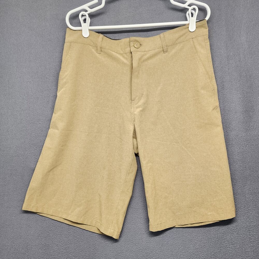 OP Mens 32 Hybrid Shorts Khaki 4 Way Stretch Boardshorts Casual Surf